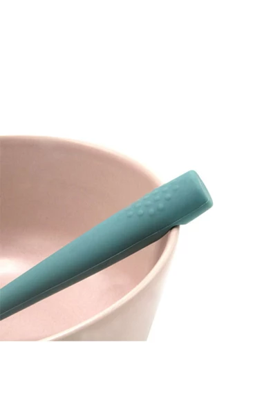 Babyjem Diş Kaşıyıcılı Silikon Kaşık Mint - Bpa & Pvc & Latex & Plastik Içermez. - Resim 4