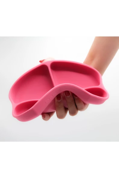 Babyjem Vakum Tabanlı Silikon Tabak Somon & Bpa Free - Resim 3