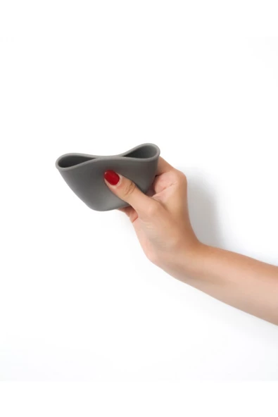 Babyjem Silikon Bardak Gri - Resim 3