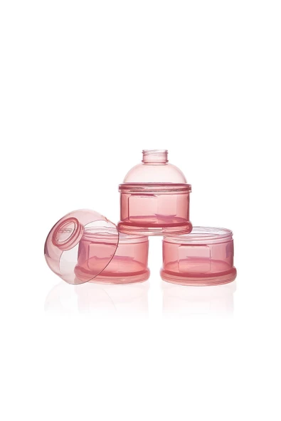 Babyjem Pembe Katlı Toz Mama Kabı - Resim 4