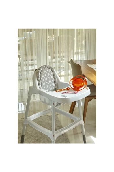 Babyjem Dökülmeyen Tabak Turuncu & Mama Kaşık Çatal Takımı Turuncu - Resim 3