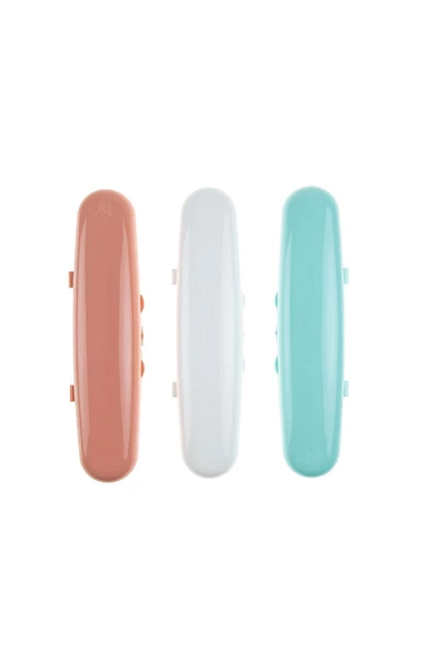 Babyjem Çatal Kaşık Saklama Kabı Gül Kurusu - Resim 5