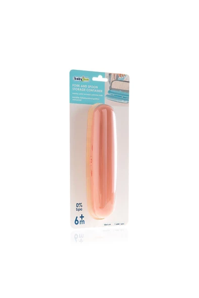 Babyjem Çatal Kaşık Saklama Kabı Gül Kurusu - Resim 8