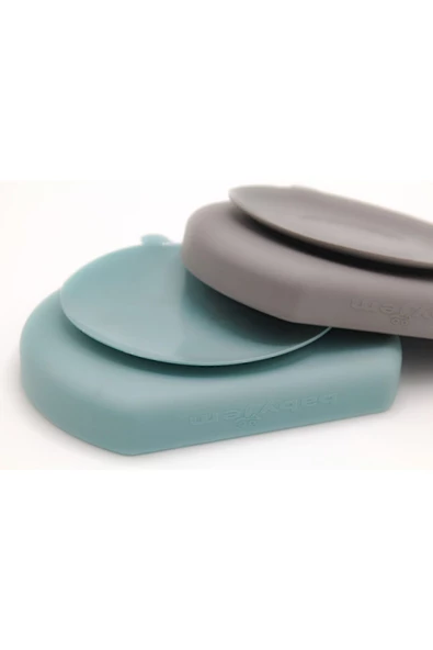 Babyjem Vakum Tabanlı Silikon Tabak Yeşil - Bpa Free - Resim 5