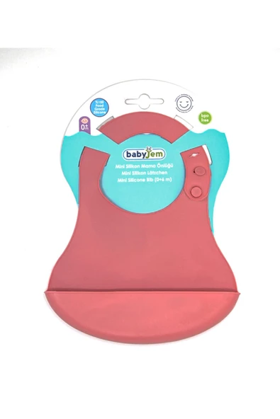 Babyjem Mini Silikon Önlük Pudra - 6