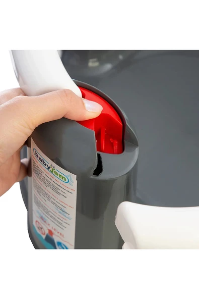 Babyjem Önden Açılır Banyo & Mama Oturağı 636 Beyaz - 5