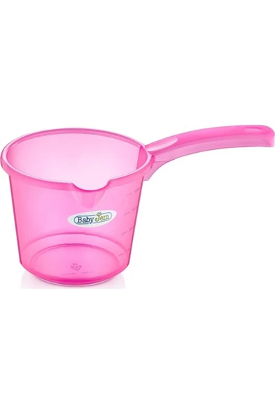 Babyjem Baby Jem Bebek Banyo Maşrapası Şeffaf Pembe