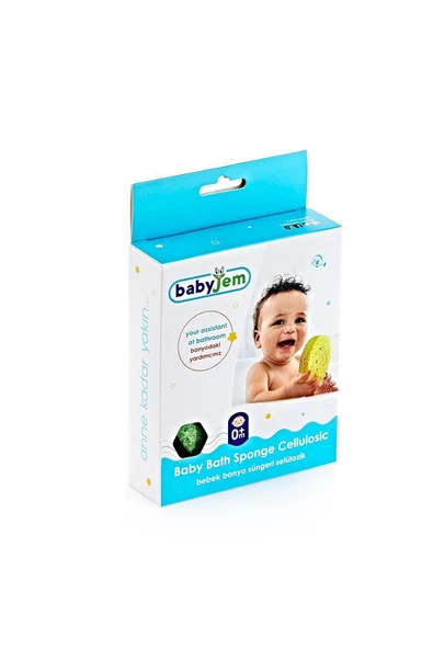 Babyjem Bebek Banyo Süngeri Selülozik 020 Mavi - 6