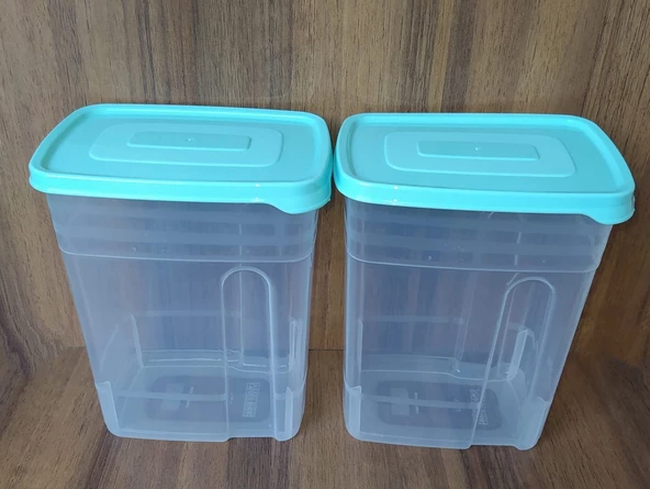 2'li Plastik Küçük Saklama Kabı 1,25 Lt - 2