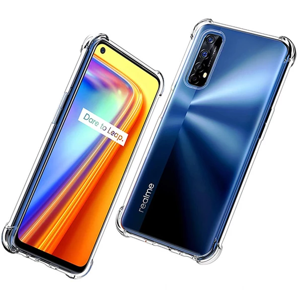 Oppo Realme 7 Anti-Drop Silikon Kılıf Shockproof Kılıf