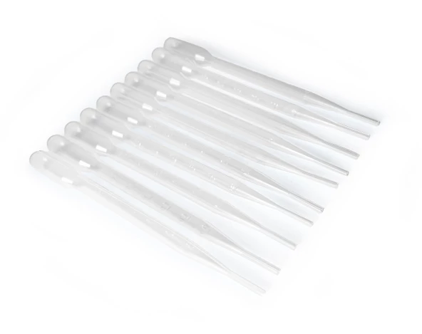 Plastik Pastör Pipeti 3ML Ölçekli 10 ADET - 3