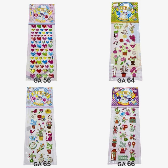 Sticker Seti Kabartmalı ga - 2