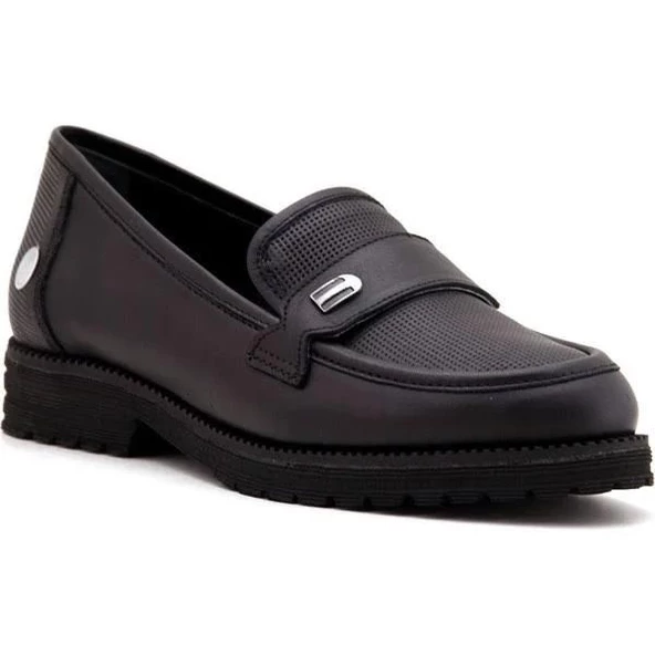 MAMMAMİA D22YA-3245 EVA TABAN LOAFER DERİ KADIN AYAKKABI - 6