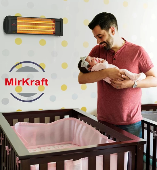 Mirkraft Essby 1800 W Duvar Tipi infrared Elektrikli Isıtıcı - 6