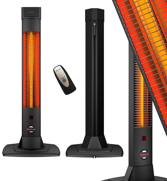 MirKraft Solaris 2200 W Karbon Elektrikli Isıtıcı –Gösterge - Uzaktan kumandalı - 4 Isı Ayarı - 2