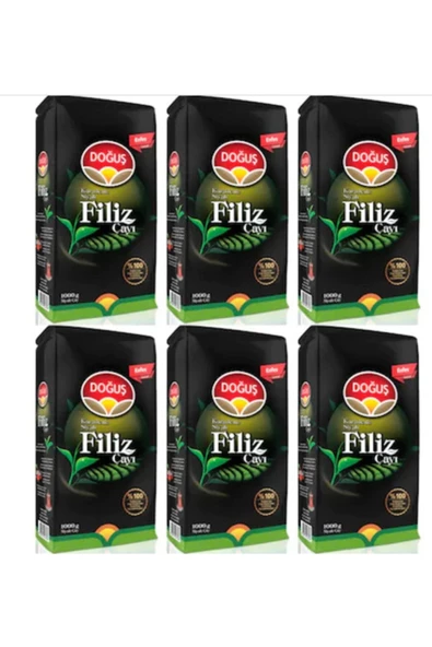 Doğuş Siyah Filiz Çay 1000 gr 6'Li