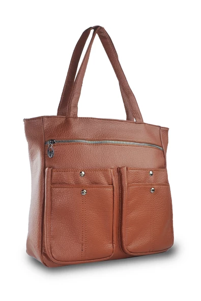 Bagorama HOLA Kadın Suni Deri Çok Gözlü Kol ve Omuz Çantası - 5