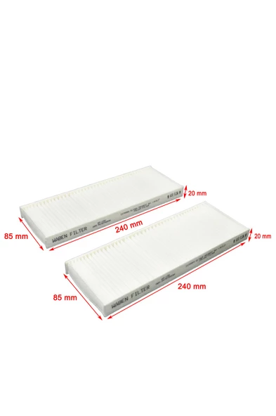 Peugeot 301 2012-2020 Polen Filtresi Çiftli - Resim 2