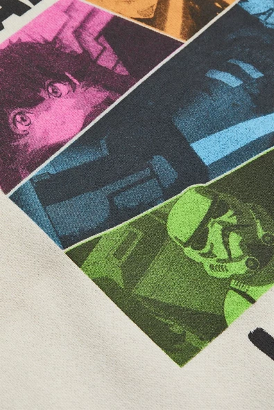 ERKEK ÇOCUK STAR WARS BASKILI PAMUK KAPŞONLU SWEAT - 4