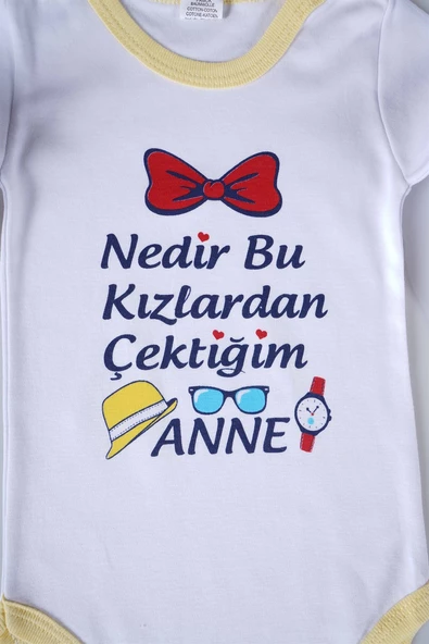 YENİ SEZON NEDİR BU KIZLARDAN ÇEKTİĞİM YAZILI BEBEK ÇOCUK UZUN KOL PAMUK BADY ZIBIN - 12