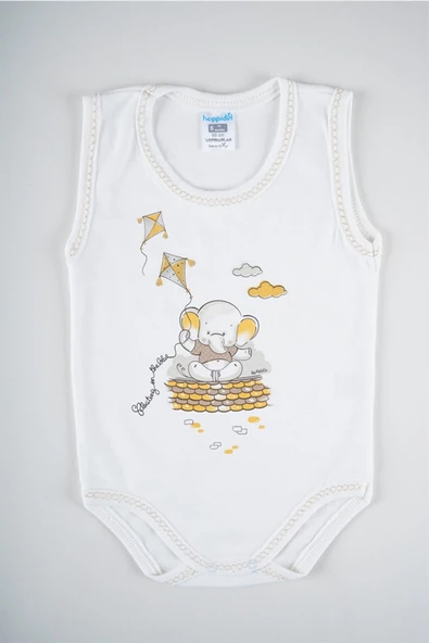 YENİ SEZON ASKILI DESENLİ BEBEK BADİ ZIBIN