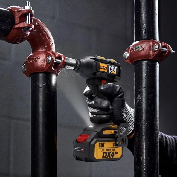 CAT DX72 18Volt/4.0Ah Li-ion Çift Akülü Şarjlı 350Nm Kömürsüz Profesyonel Somun Sıkma - 7