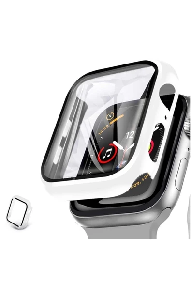 Apple Watch 44 Mm 360 Derece Koruyucu Kılıf + Temperli Cam Ekran Koruyucu - 2