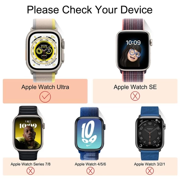 Apple Watch Ultra 49mm Kılıf Kasa Koruyucu Taşlı 360 Tam Koruma Kapak Gard - 9