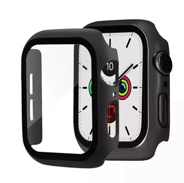 Apple Watch 7 8 45mm Uyumlu Kasa Ve Ekran Koruyucu 360 Tam Koruma Kılıf Gard - 10