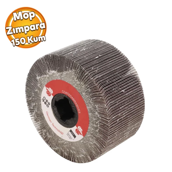 Volker Kırmızı Mop Zımpara Keçe Aşındırıcı Plus Temizleme Cila Cilalama 150 Kum 100 x 50 x 19 mm