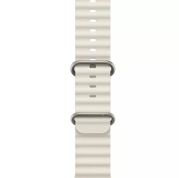 Apple Watch Kordon 3 4 5 6 7 8 SE Ultra Serisi 42 Mm/44 Mm/45Mm/46MM/ 49Mm Uyumlu Ocean Silikon Spor Kayış - 11