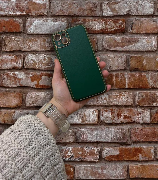 İphone 14 Plus Deri Görünümlü Coco Kapak-Kılıf - 6