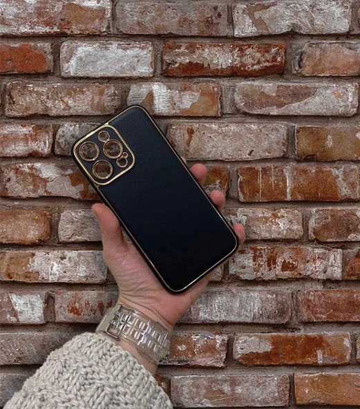 İphone 14 Pro Max Deri Görünümlü Coco Kapak - Resim 8