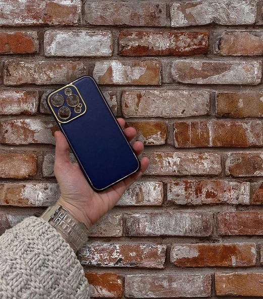 İphone 14 Pro Max Deri Görünümlü Coco Kapak - Resim 7