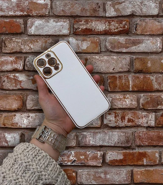 İphone 14 Pro Max Deri Görünümlü Coco Kapak - Resim 6