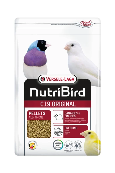 Nutrıbırd Orgınal C19 Kanarya - Finch Pelet 3kg