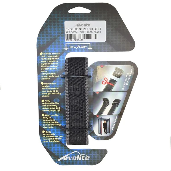 Evolite Streç Kemer  Gri 1.35mt - 6