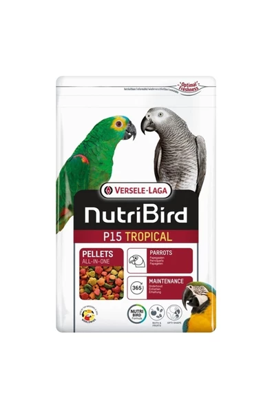 Nutribird P15 Tropical Pelet Yem 1 kg Kapalı Ambalaj