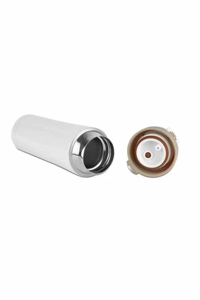 Beyaz Çelik Termos Matara 500 Ml - 4