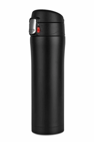 Kaliteli Çift Katman Paslanmaz Çelik 500 ml Termos Bardak Siyah - 2