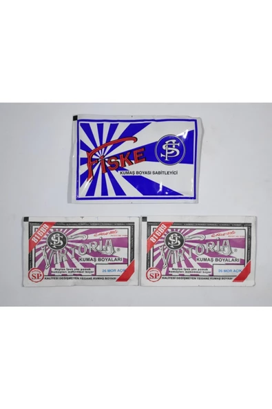 No26 Kumaş Boyası Açık Mor (2 ADET) Boya Sabitleyici Fiske ürün görseli 1