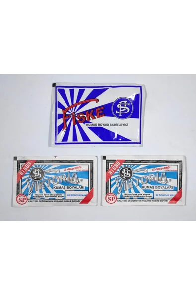 No60 Kumaş Boyası Boncuk Mavisi (2 ADET) Boya Sabitleyici Fiske ürün görseli 1