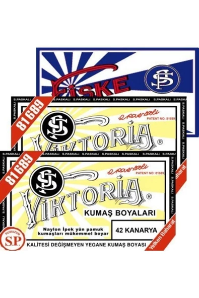 Kanarya 2pk+fiske Sabitleme 1pk Kumaş Boyası ürün görseli 1