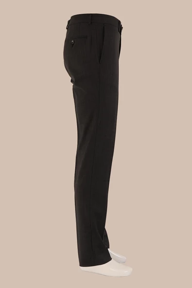 Slim Fit Yünlü Kumaş Pantolon - 3