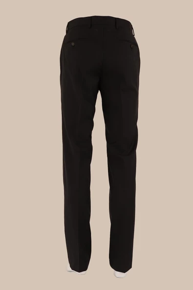 Regular Fit Yünlü Kumaş Pantolon - 4