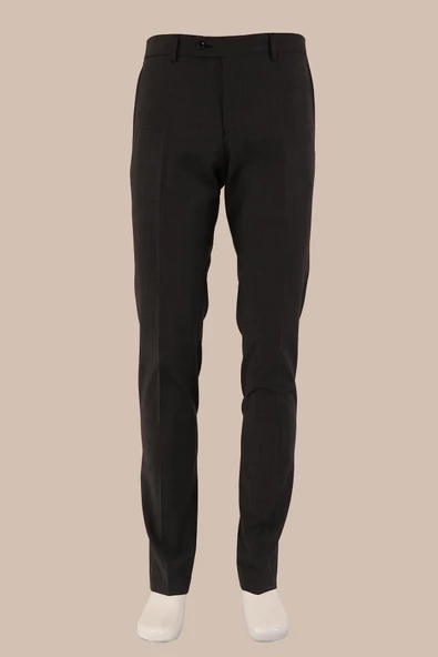 Slim Fit Yünlü Kumaş Pantolon - 2