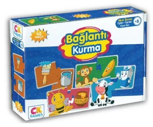 Eğitici Oyun Seti Bağlantı Kurma 40 Parça Puzzle