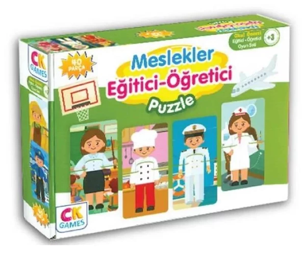 Eğitici Oyun Seti Meslekler 40 Parça Puzzle