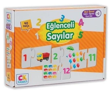 Eğitici Oyun Seti Eğlenceli Sayılar 40 Parça Puzzle