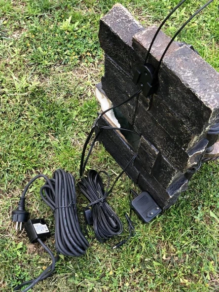 Led Aydınlatmalı Dekoratif Tulumba Çeşme 52x26x20cm DW72035 - Dekoratif Şelale - Resim 8